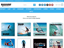 Tablet Screenshot of bigsurfshop.com